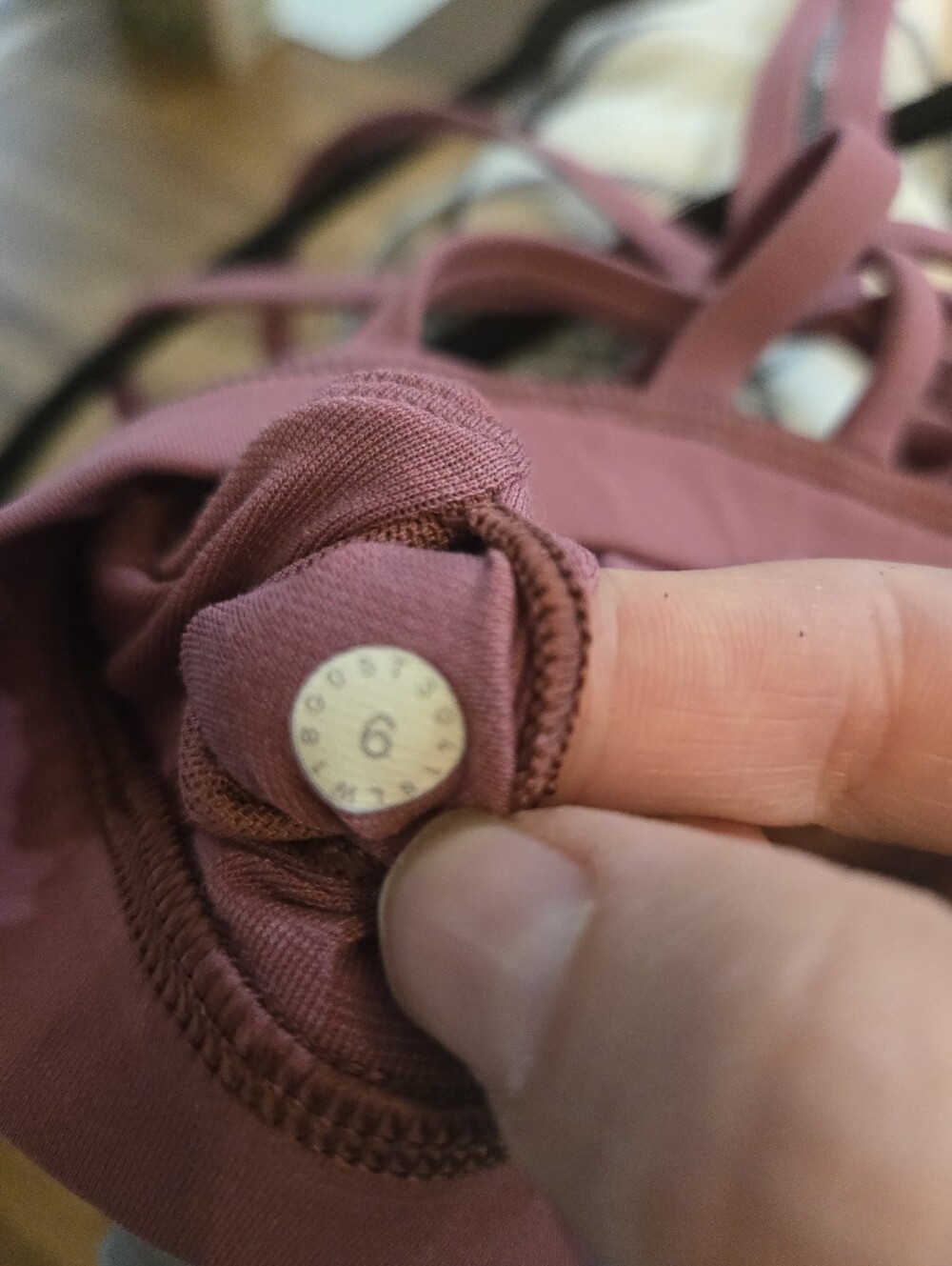 Lululemon Moment to Movement 2-in-1 Tank – Size 6 – Misty Merlot – Built-In Bra - Picture 7 of 8